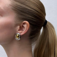 Load image into Gallery viewer, theo mixed metal stud earring
