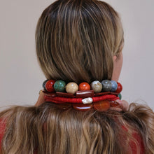 Load image into Gallery viewer, red pearl necklace
