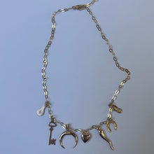 Load image into Gallery viewer, sarah 14k charm necklace
