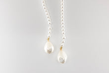 Load image into Gallery viewer, white pearl neck scarf
