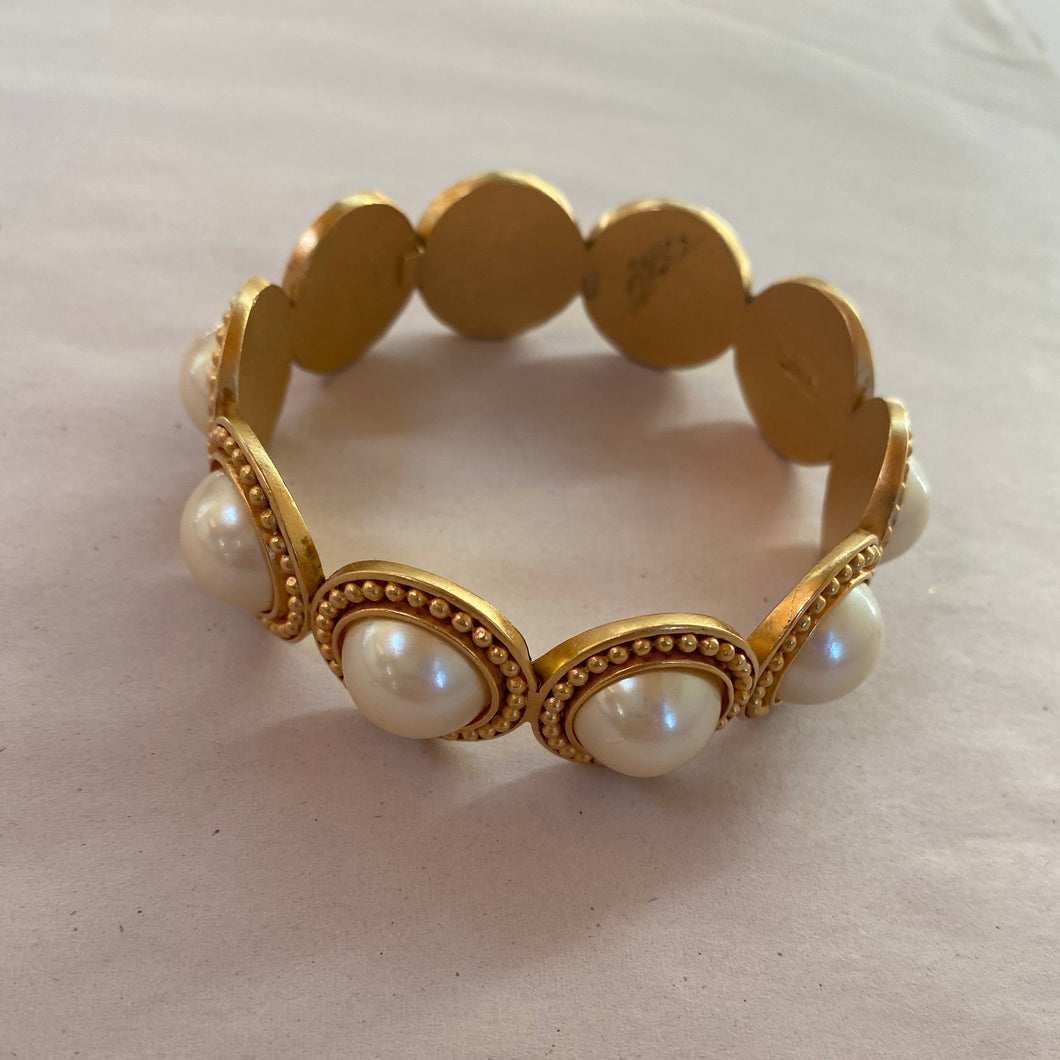 lourdes pearl vintage bracelet