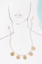 Load image into Gallery viewer, saint christopher pearl necklace
