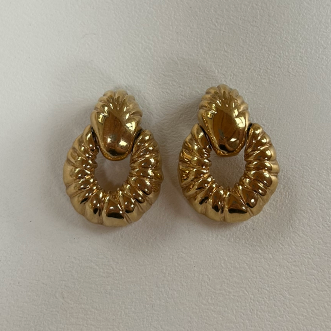 adrienne gold vintage earring